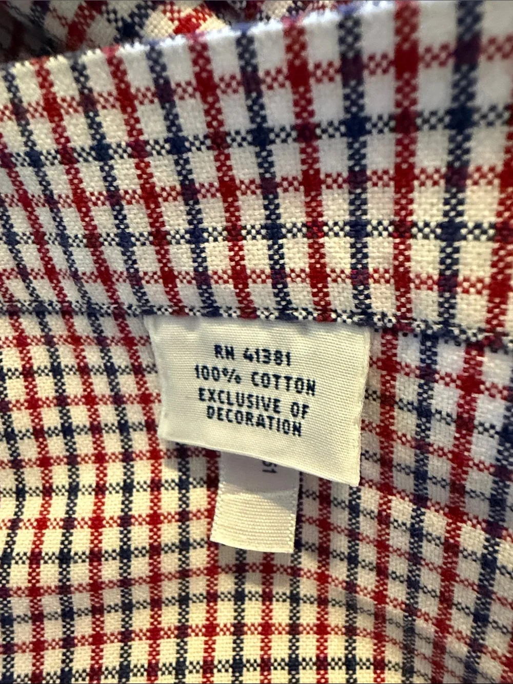 Polo by Ralph Lauren Red and Blue and White Micro-Check Button-Down Shirt